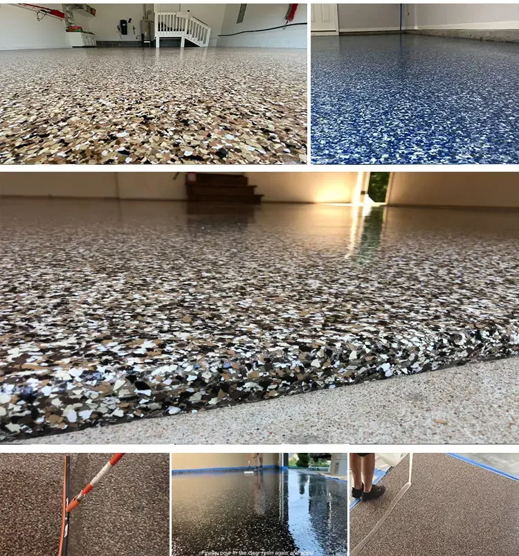 Modern Unique Style Floor Epoxy DIY Color Epoxy Flake Flooring,Color Flake