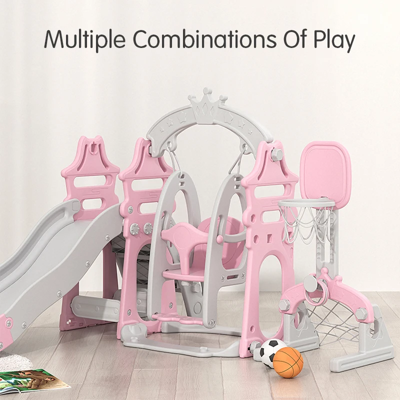 Feelbaby Wholesale Toddler High Quality Indoor Baby Plastic Sliding Toys Kids Slides For Children Playground And Swing Play Set