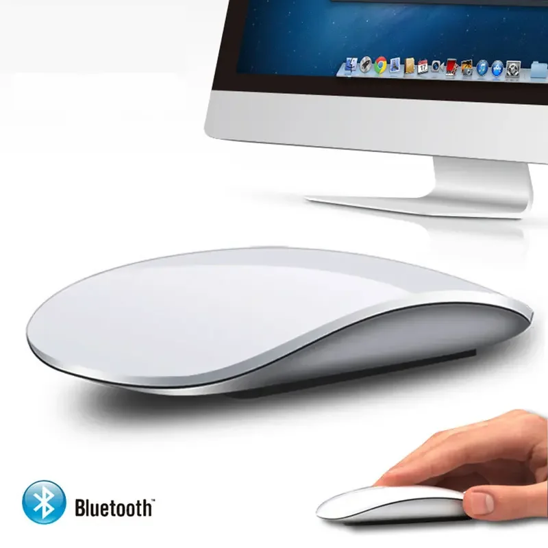 Ultra Slim Wireless Bluetooth Touch Mouse  Magic control Bluetooth wireless  Mouse is Suitable for computer Mac Laptop Tablet