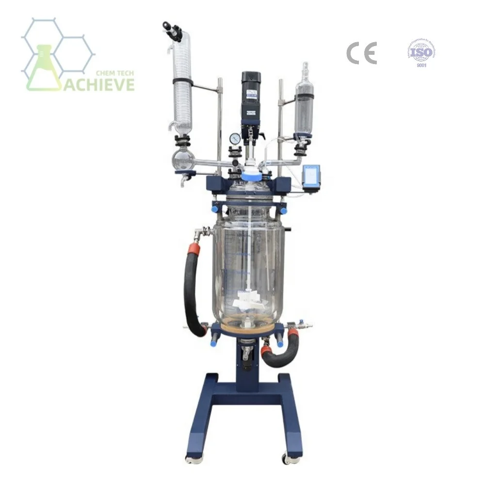 China Manufacture High Efficiency Glass Lab Reactor