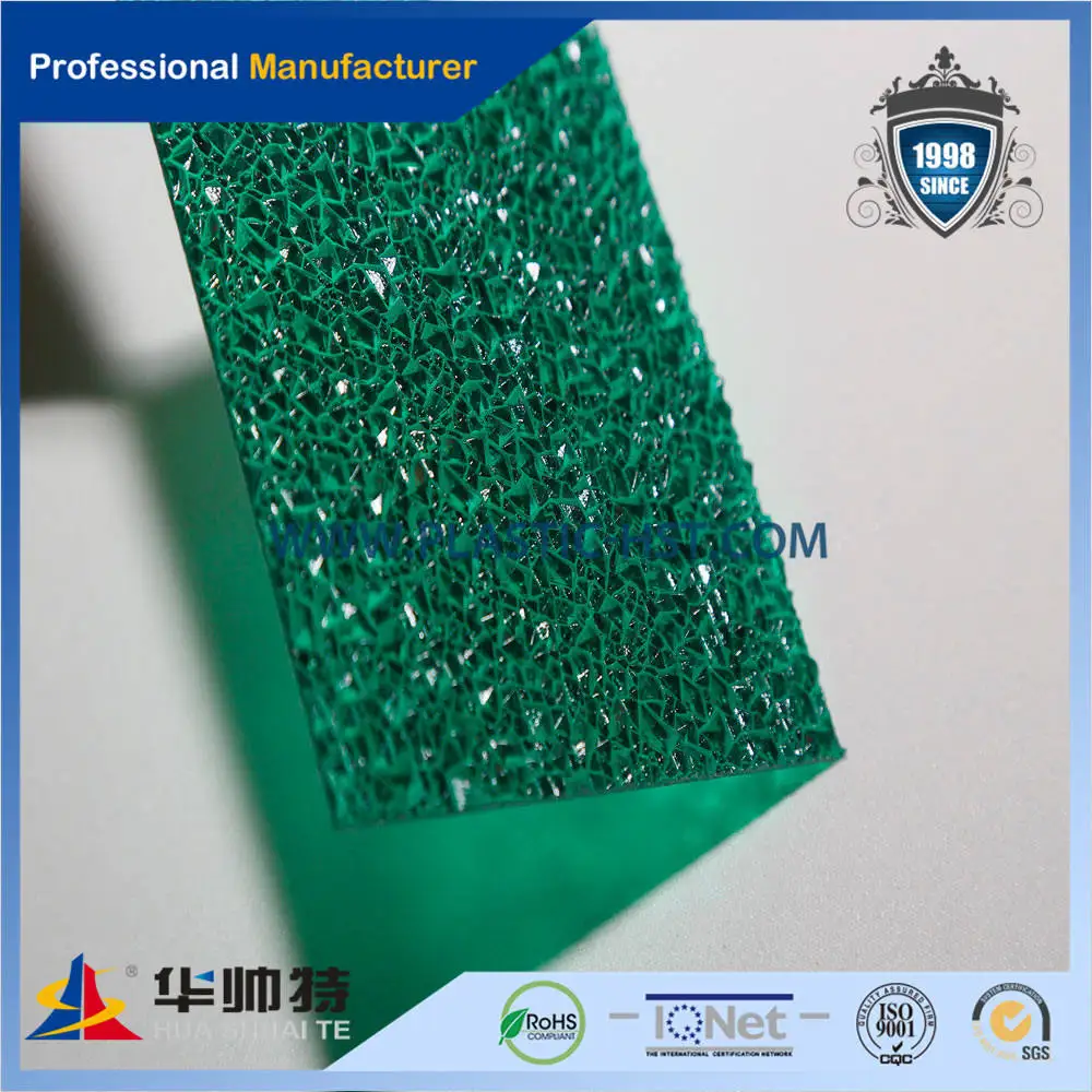 Raw material pc embossed polycarbonate embossed sheet