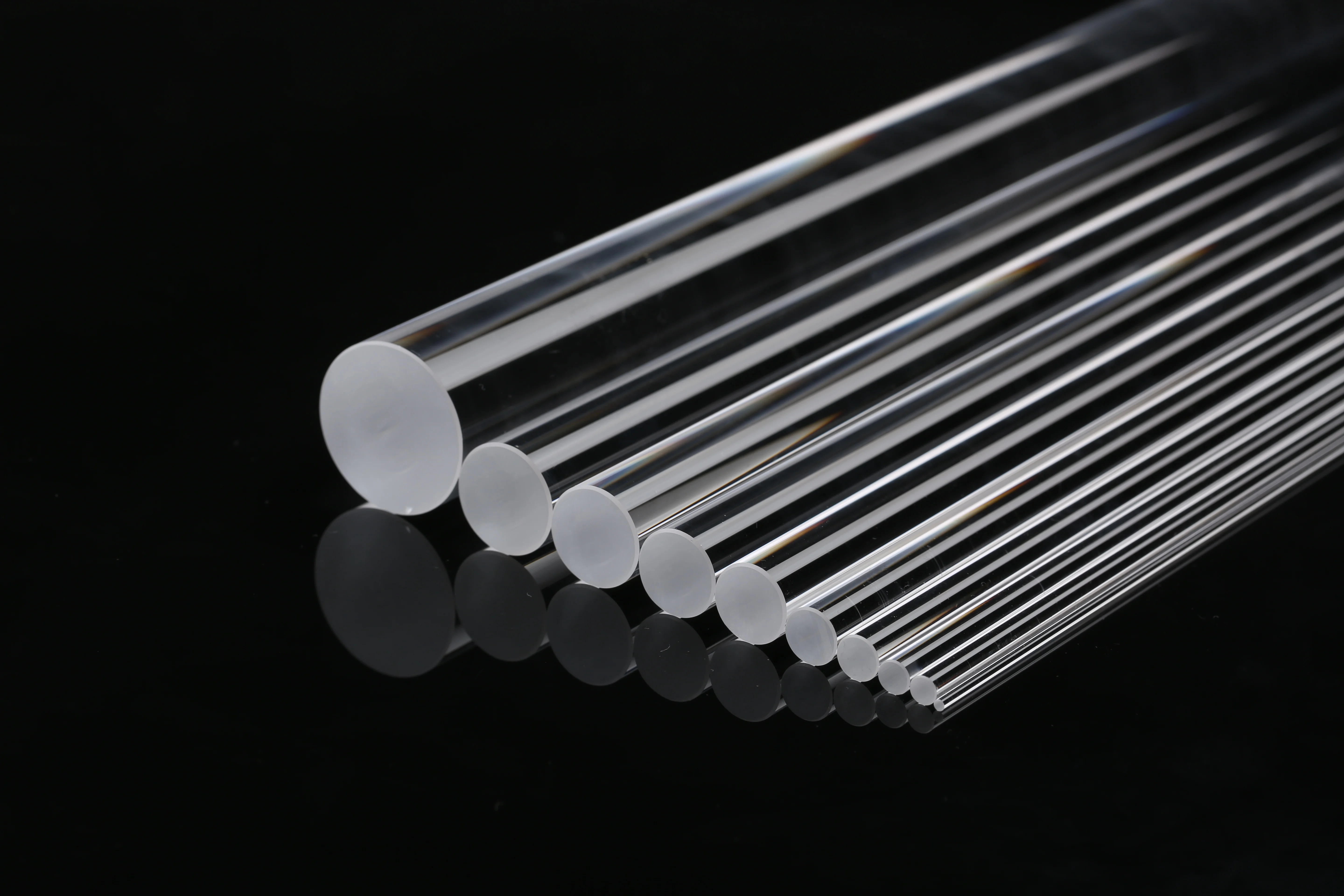 High transmittance quartz rod optical fiber rod