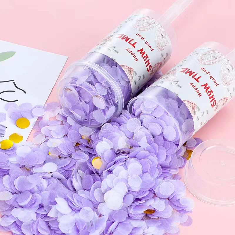 Handheld Colorful Confetti Popper Mini Spray Canister Fireworks Tube Bridal Shower Favors Party Decoration Supplies