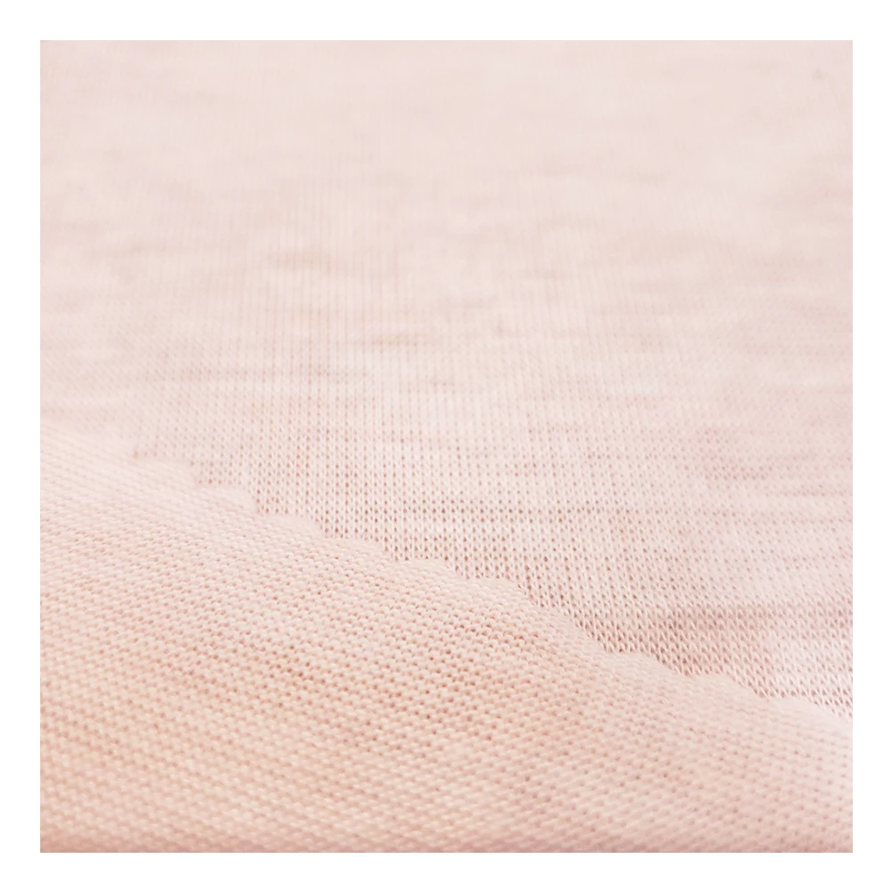 
Free Sample Colored Cotton Polyester Spandex Single Jersey Knit Fabric For T Shirt 