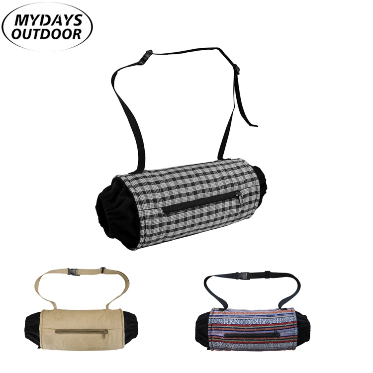 Mydays Outdoor Winter Windproof Coldproof Zipper Pocket Multicolor Outdoor Warmer Pouch Hand Muff with Adjustable Shoulder Strap