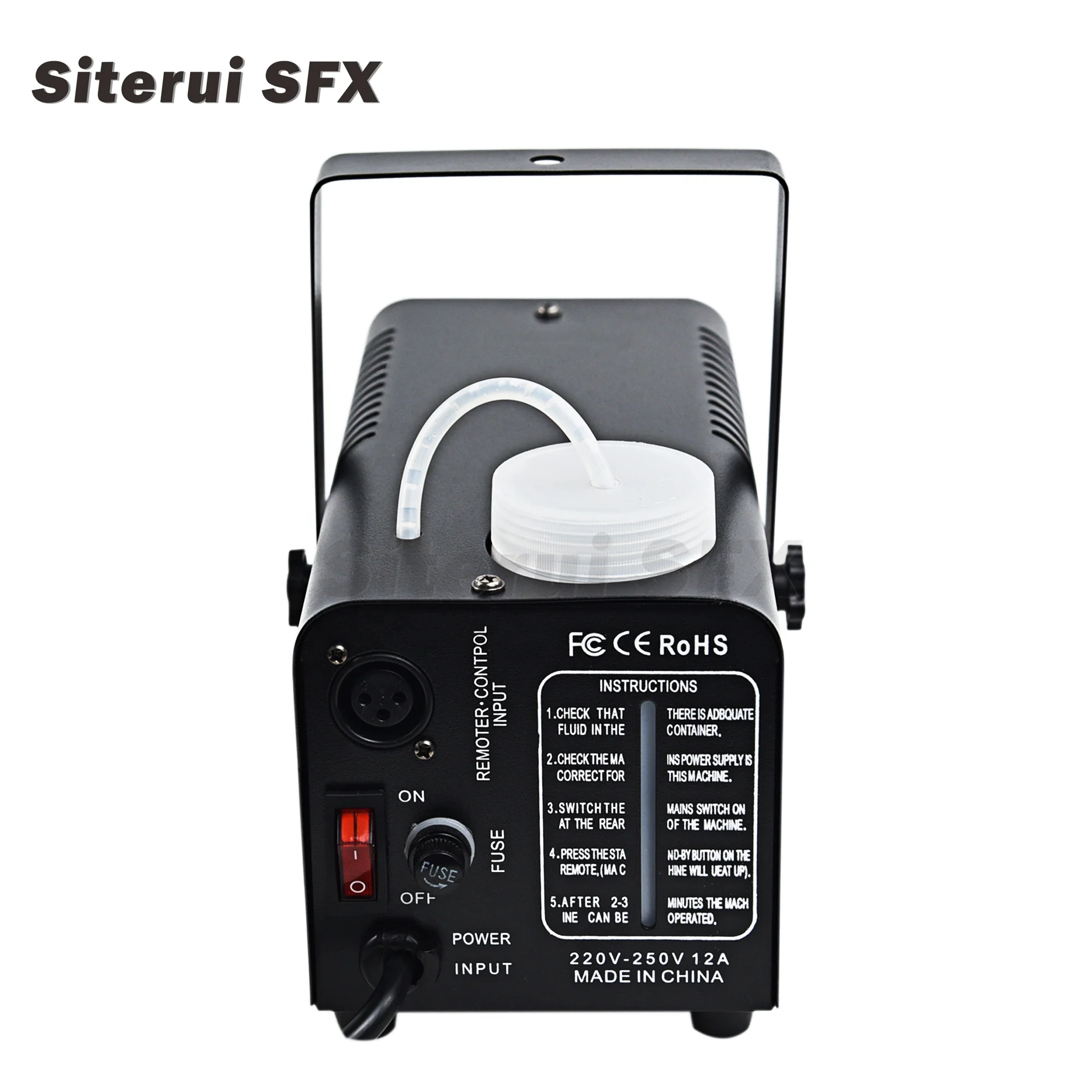 SITERUI  SFX 400W Fog machine  mini without led lights portable  smoke machine  for DJ stage disco Karaoke