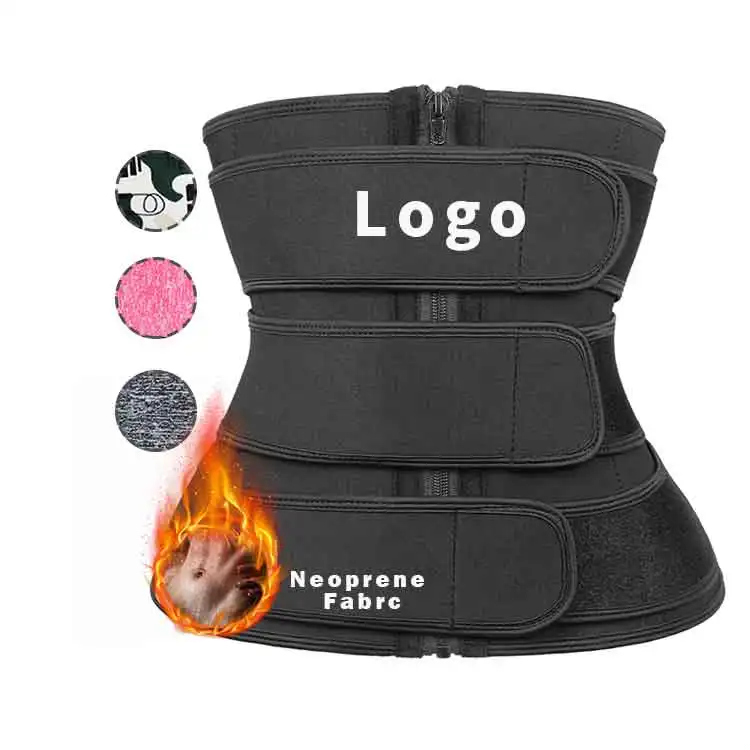 NANBIN Custom Quality Women Soft Waist Trainer Vest Slim Corset Neoprene 9 Bone Fat Burner Exercise Waist Trainer  For Women