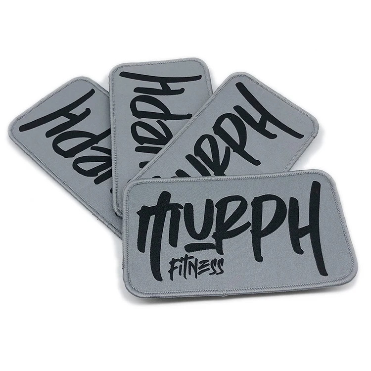 Custom Name Woven Garment Patches Damask Woven Patch Badges For Clothes