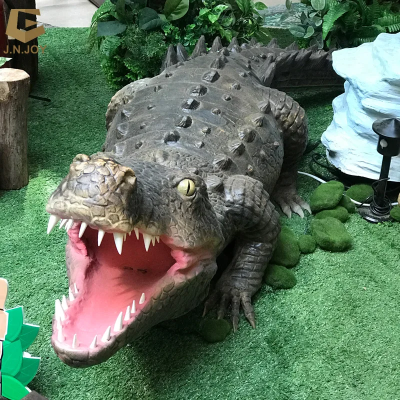 SGAI75 Amusement Park Realistic Crocodile Model life size animatronic Crocodile for sale