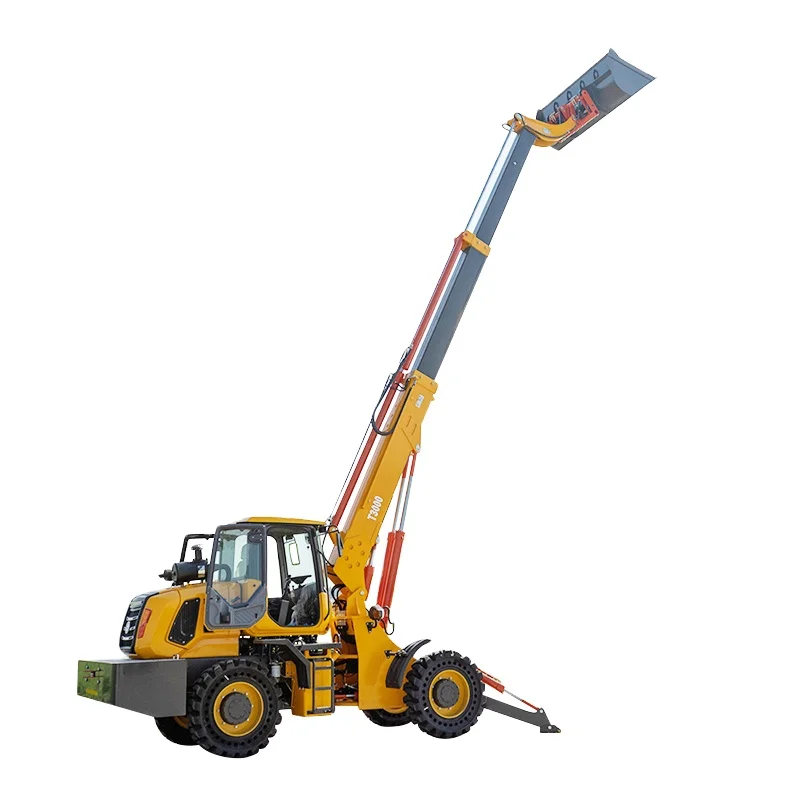 Yaweh T2500 Hydraulic Off Road Price Telehandler Telescopic Boom Forklift 4x4 All Terrain diesel Loader