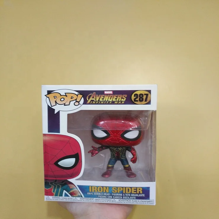 FUNKO POP Человек-паук 287 # человек-паук Герой анимация Коллекционная модель игрушки для детей подарок Аниме Фигурки