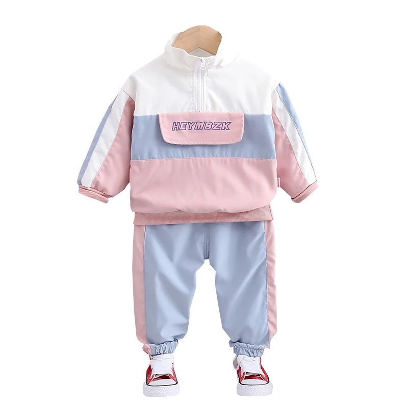 
2020 fashion kids cloths long sleeve double English stitching print kids spring and autumn girls clothes baby clothes girl 