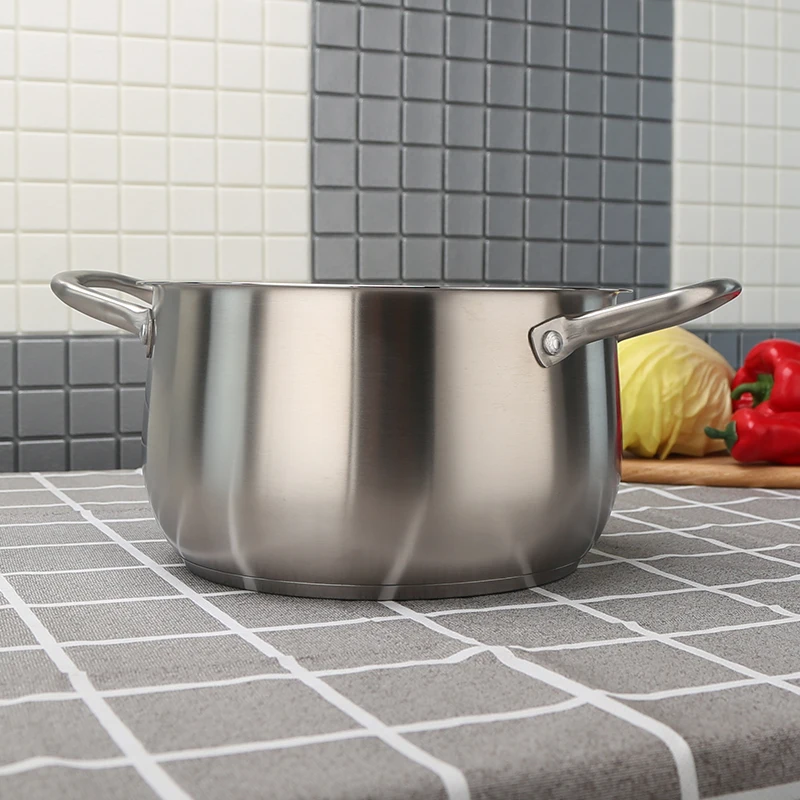 2022 Cookware Sets Kitchen Commercial Stainless Steel Heavy Duty Soup Stock Pot & Stock Pots