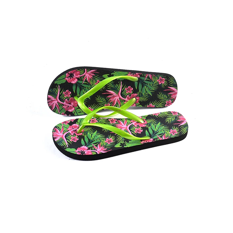 beautiful flower flip flop material slippers