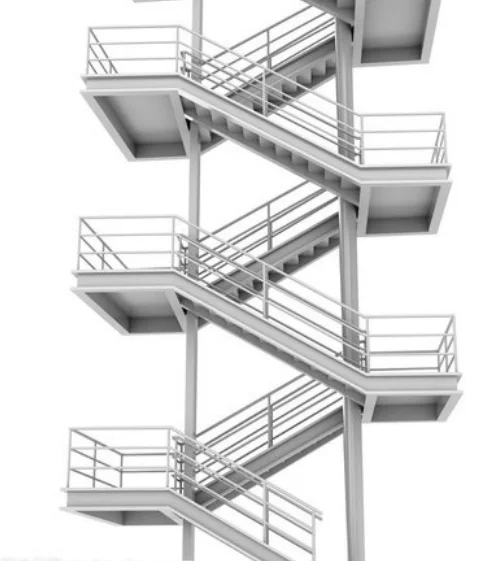 roof ladder fire escape stairs