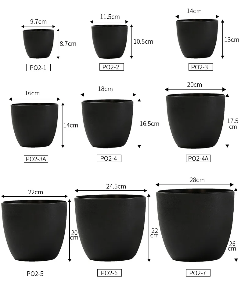Seed Planter Plastic Pots For Indoor Plants Nursery Pot Planters Large Outdoor Garden Flower Succulent Pots