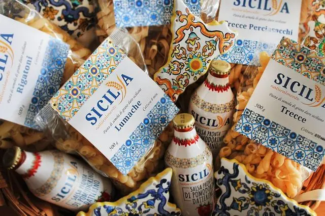 Сделанные в Италии макароны Sicilian продукты из твердых сортов пшеницы 500 г Spaccatelle натуральная композиция бронзовая вытянута