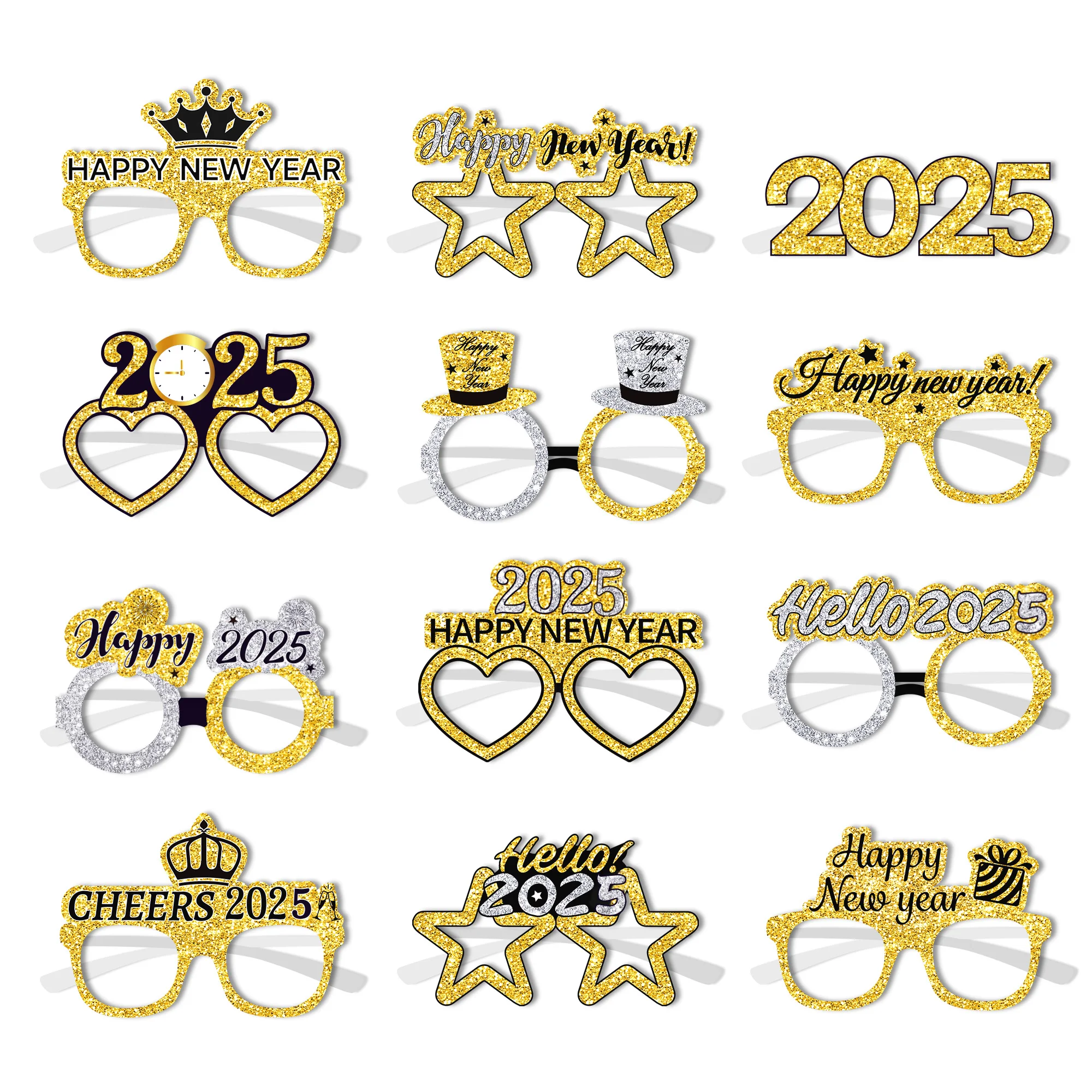 Очки для новогодних 2025 Huancai 12 шт.