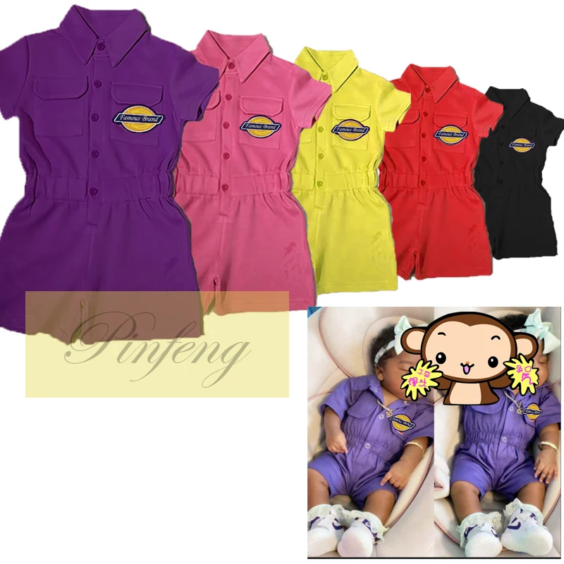 Wholeale Kid Clothing Back To School Polyester Kid Jumpsuit Brand Gym Outfit Onesie And Jumpsuit Rompers For Babies Kids Toddler