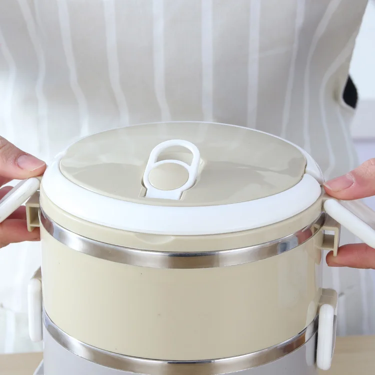 
Round Food Container Dome Lid Circle Dry Deep Clear House Lunch Containers Fork Plastic Storage With Airtight Take Away Pp 