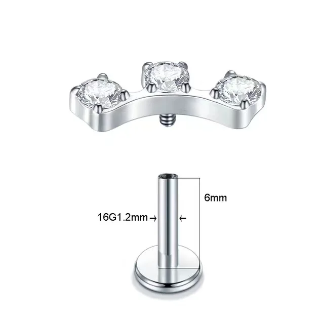 Getta popular ASTM F136 titanium piercing G23 simplicity jewelry piercing labret fashion labret piercing jewelry