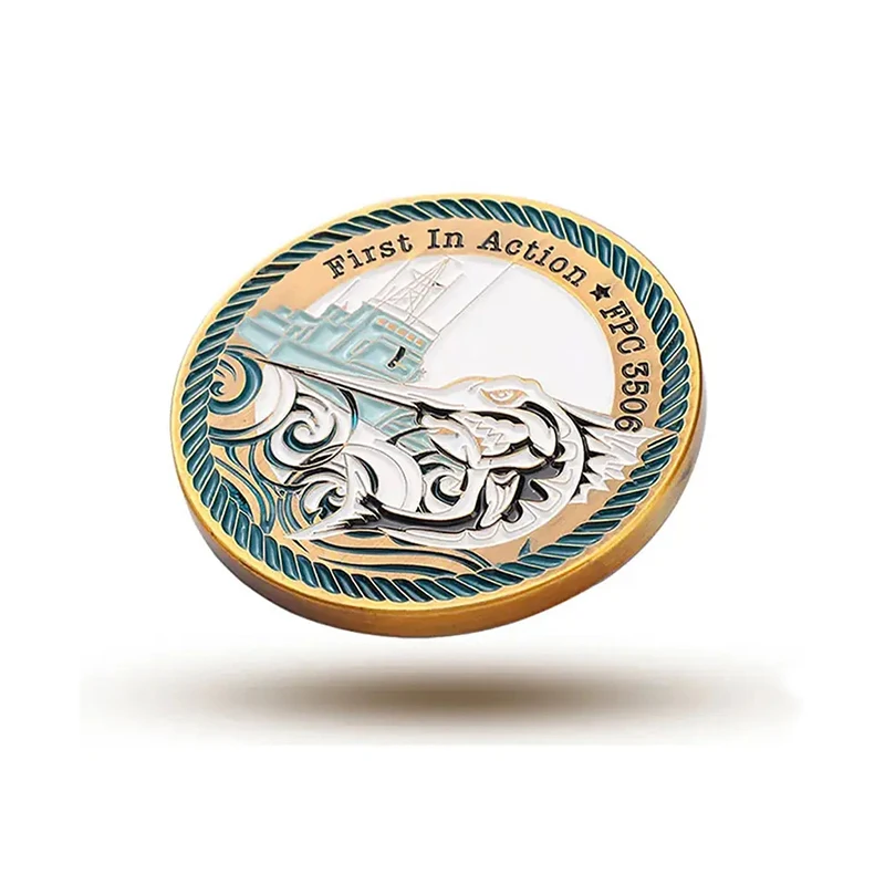 Wholesale Souvenir Brass Blank Challenge Coin For Laser Spinner Music Metal Custom Challenge Coin Commemorative Coin