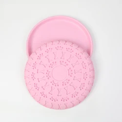 Плавающий игрушечный силиконовый летающий диск для собак резиновый летающий диск