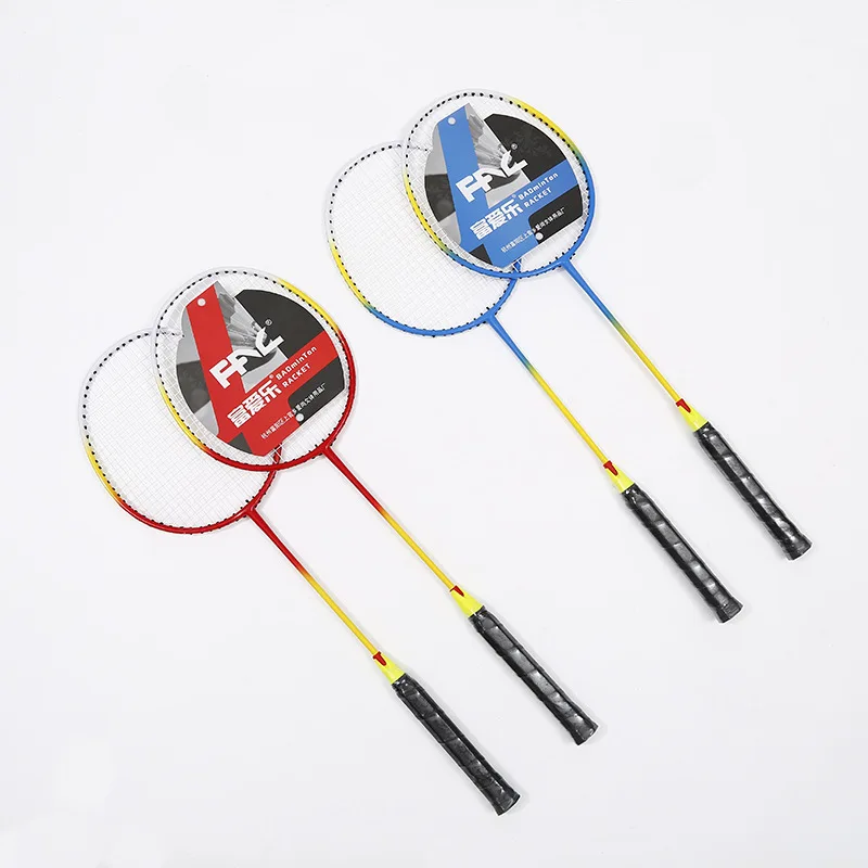 New Design Ferroalloy Integrated Badminton Racket Professional Top Badminton Racket for Practice or Home Entertainment