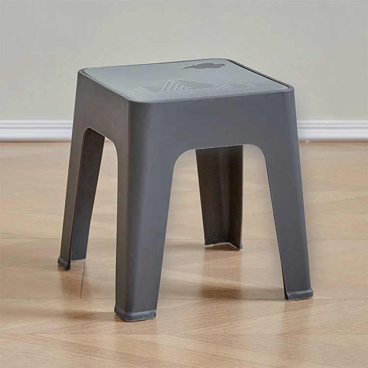 Portable Cheap Indoor Living Room Square Plastic Stool Modern Industrial Plastic Step Stool