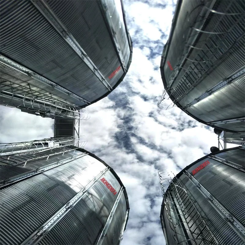 Hongdefa силосы для зерновой кукурузной пшеницы, стальные силосы для 500t 1000t 1500t 2000t 3000t