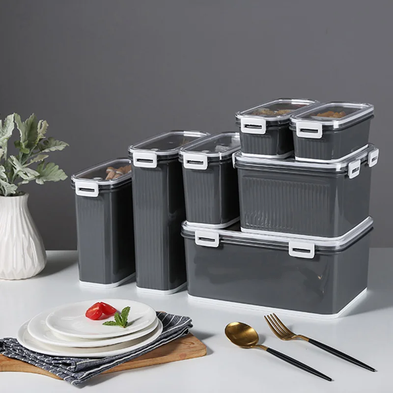 Хит продаж, контейнеры для хранения сухой пищи, контейнер для сохранения свежести, контейнеры для хранения холодильника для кухни