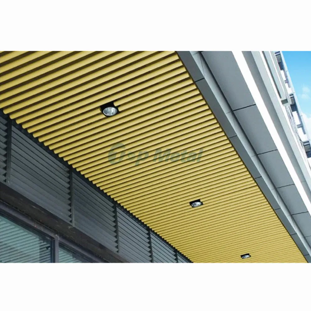 Aluminum Material Indoor Round Shape Ceiling Decoration Baffle Ceiling Profile Strip Metal Ceilings