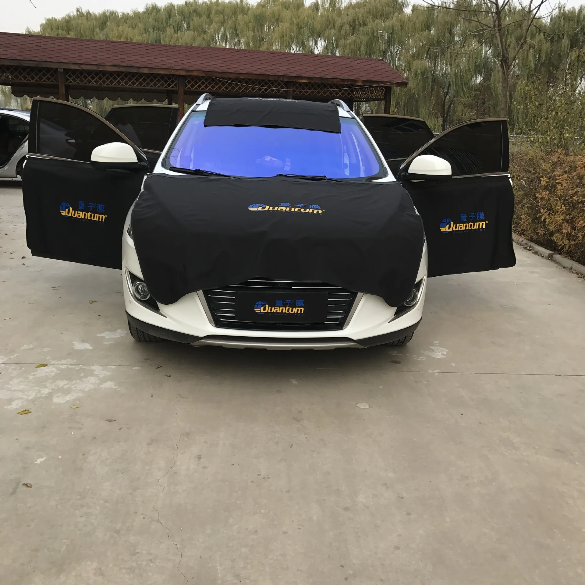 Car film protective cloth hood door pad car beauty maintenance modification construction protective cover waterproof