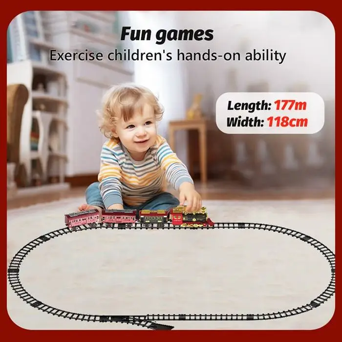 Leemook Wholesale Classical Steam Electric Rail Train Model Toys Children Kids Plastic Diecast Track Set Toys