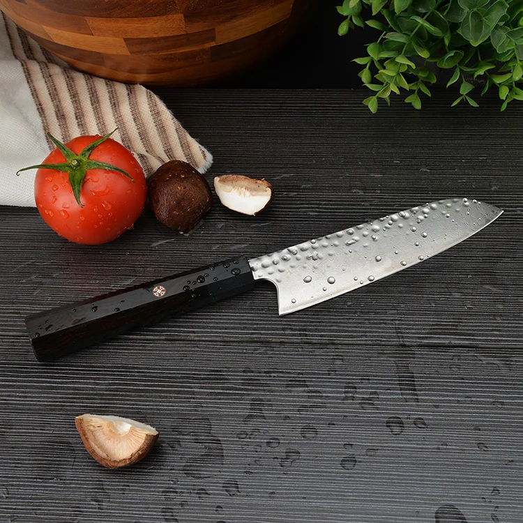 
Konoll 7 inch Professional Japanese Damascus Steel Kitchen Santoku Chef Knives hot sales Japanese knife 1pc MOQ in stock 