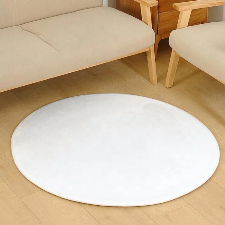 High Quality Round Rug Pad Mat for Kids Playhouse Play Tent Super Soft Coral Kids Play Rug