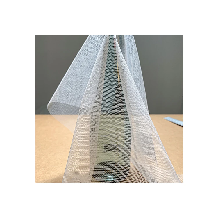 Factory wholesales women textiles tulle fabric 24gsm Nylon 4 layer Mesh Fabric(6420)for causal uniform garments dresses