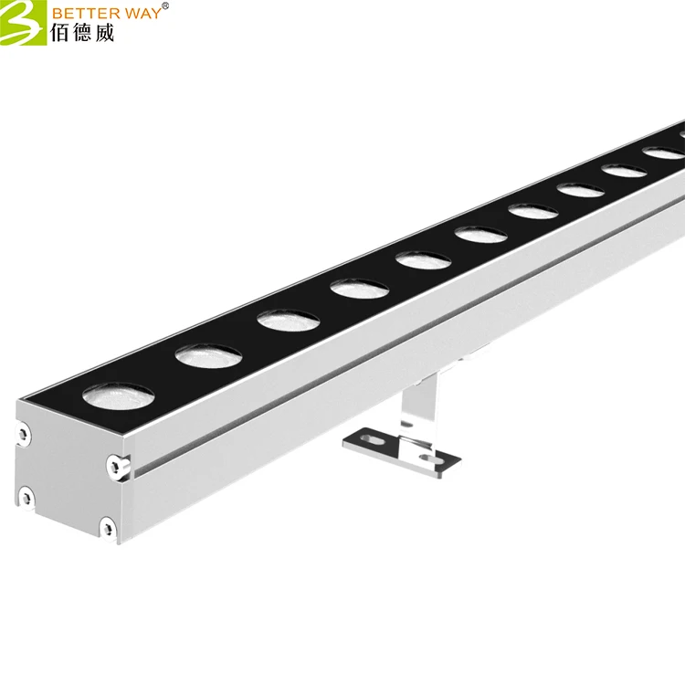 DC24V 24W Single white LED LINEAR wall washer bar 24pcs LEDs IP67 Wall Washer Lamp for Outdoor