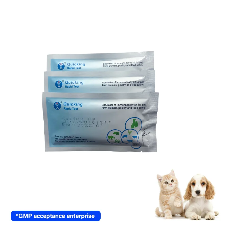 Canine rabies ag lateral flow assay kit test of dog/veterinary diagnostic strip
