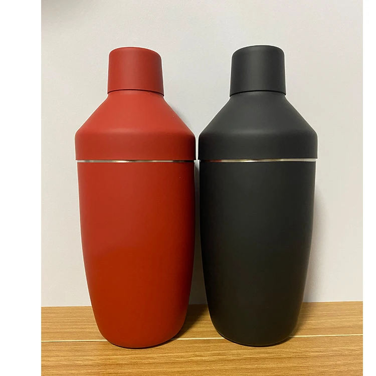 500ML Double Wall Vacuum Heat Insulation Cocktail Shaker Coffee Bartender shaker