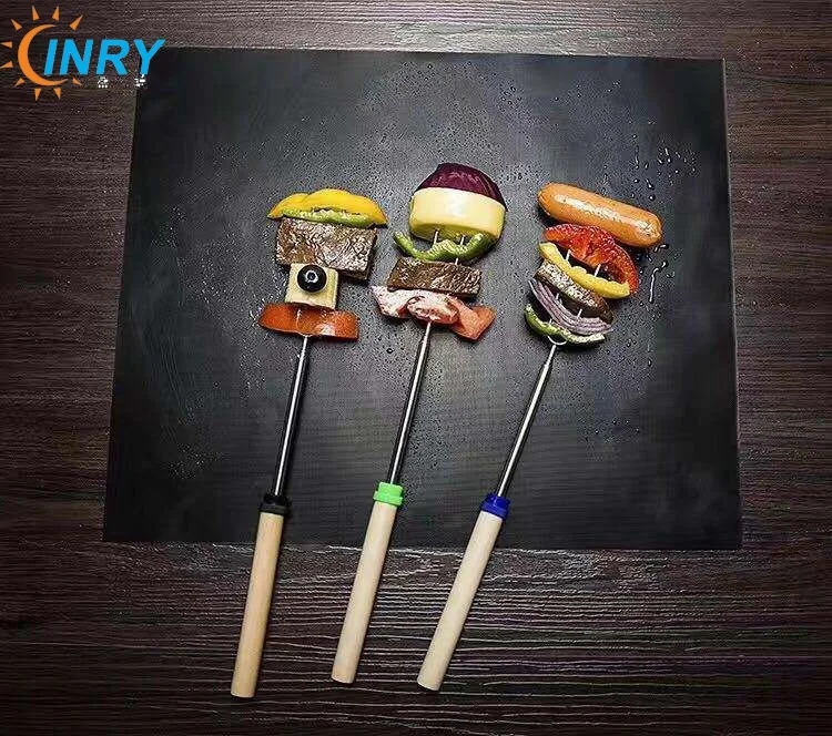 Food-grade reusable fireproof non-stick temperature resistance PTFE bbq grill mat