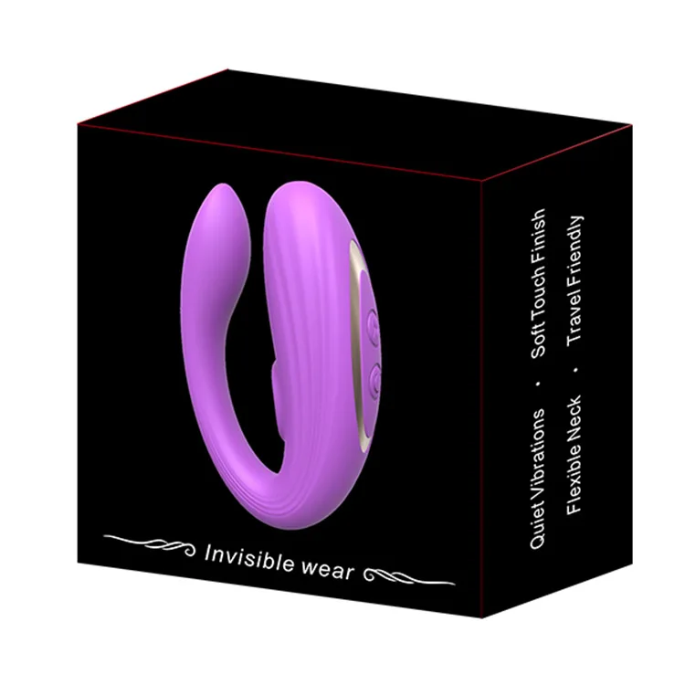 Patting Simulation Pussy Clit Vagina Wireless Vibrating Strap On U Shape double vibrator Sex Toys for Woman