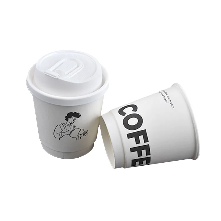 Factory Direct High Quality Custom Disposable Double Wall Takeaway Coffee Paper Cup With High Quality Comfortable Price