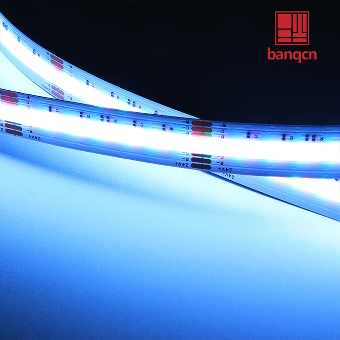 Banqcn 840 светодиод RGB CCT cob strip fights IP65 12 мм 18 Вт 24 В приложение и пульт дистанционного управления праздничные смарт-лампы