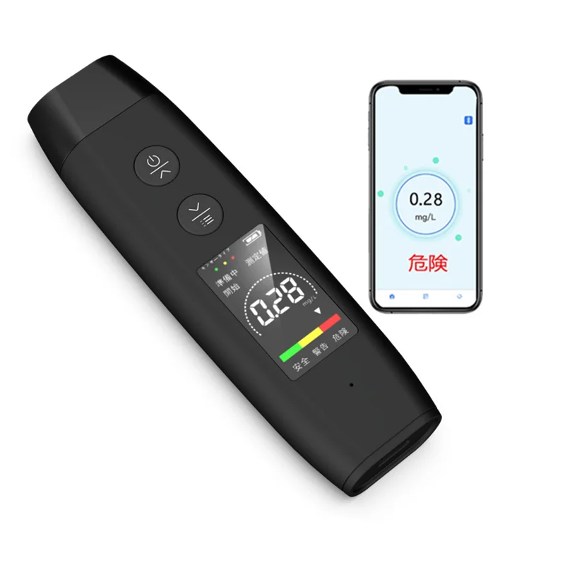AK13B Wholesale high quality portable breathalyzer new product smart APP Control Alcohol Tester Type C charging breathalyser