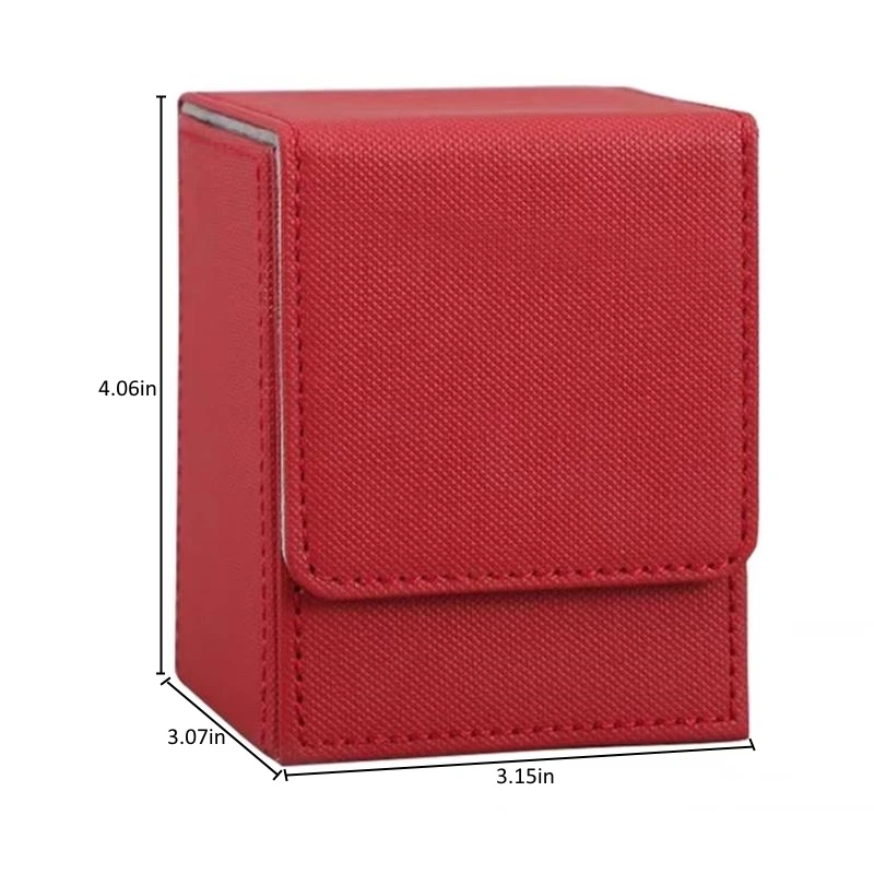 Custom Holder Pu Leather TCG MTG Yugioh Game Cards Deck Box Board Game Card Box Trading Card Storage Box