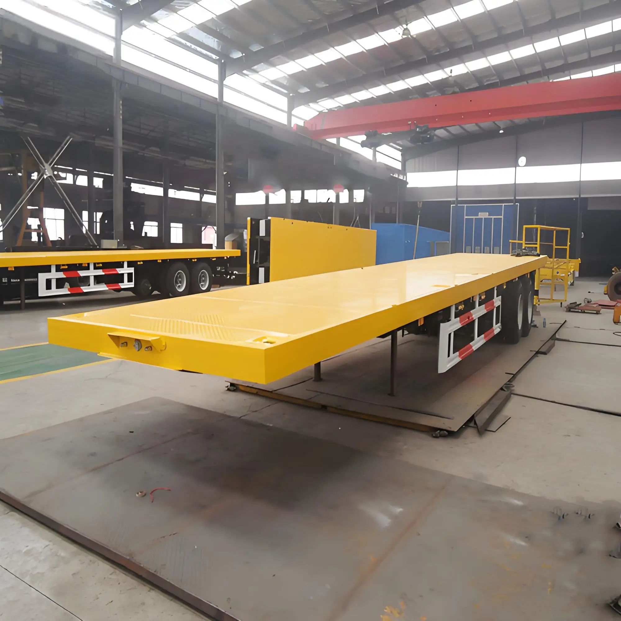 JT производитель 40ft полуприцеп 3-х осевой грузовой прицеп с плоской платформой 20/40ft контейнеровоз прицепы