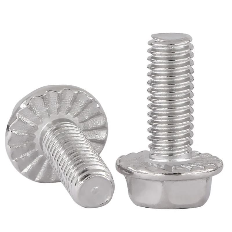 Wholesale Grade 12.9 9.8 8 Hexagon Flange Bolts Stainless Steel Din 6921 Hex Flange Head Bolt