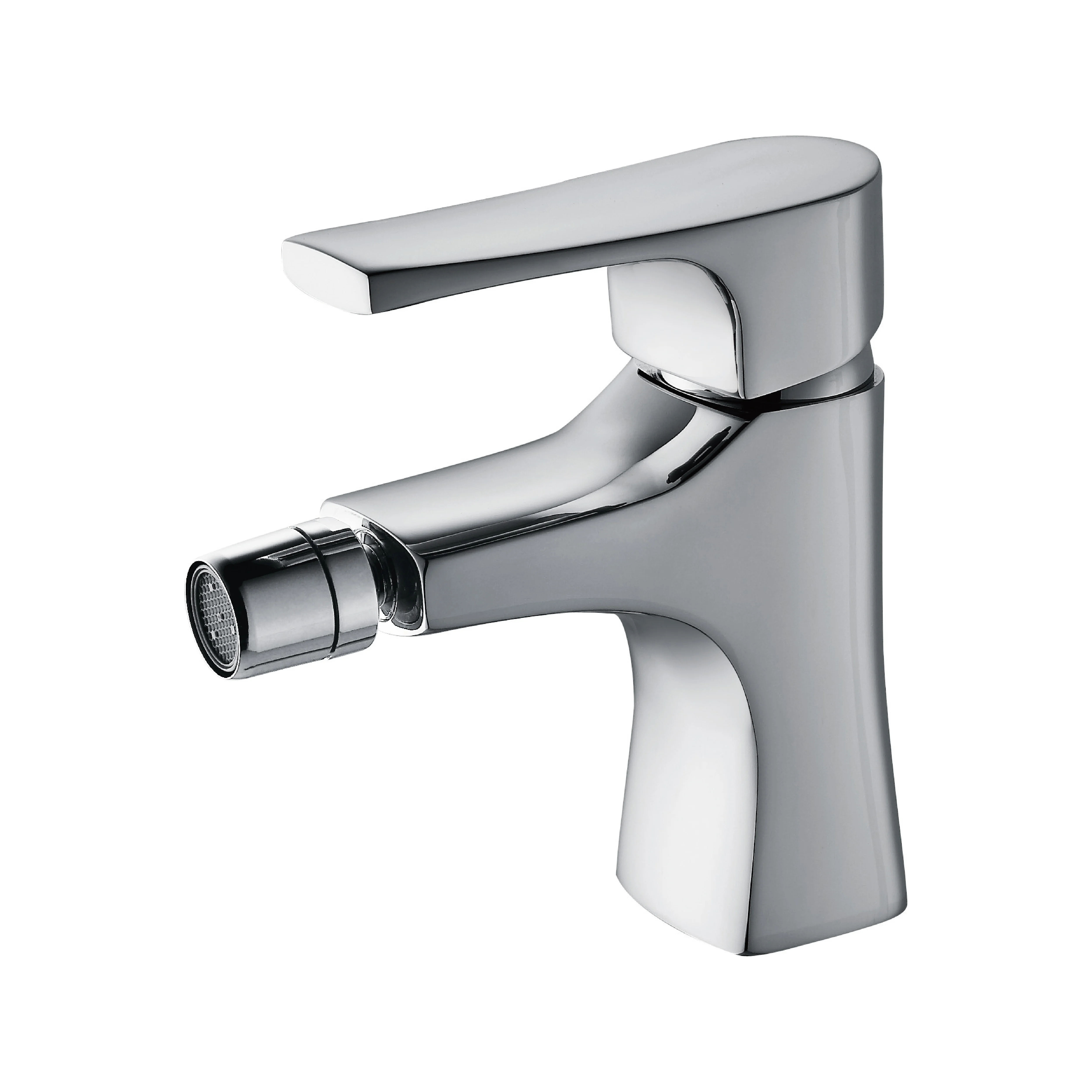 Прямая продажа с фабрики, смеситель для биде с одной ручкой из хромированной латуни для горячей и холодной воды