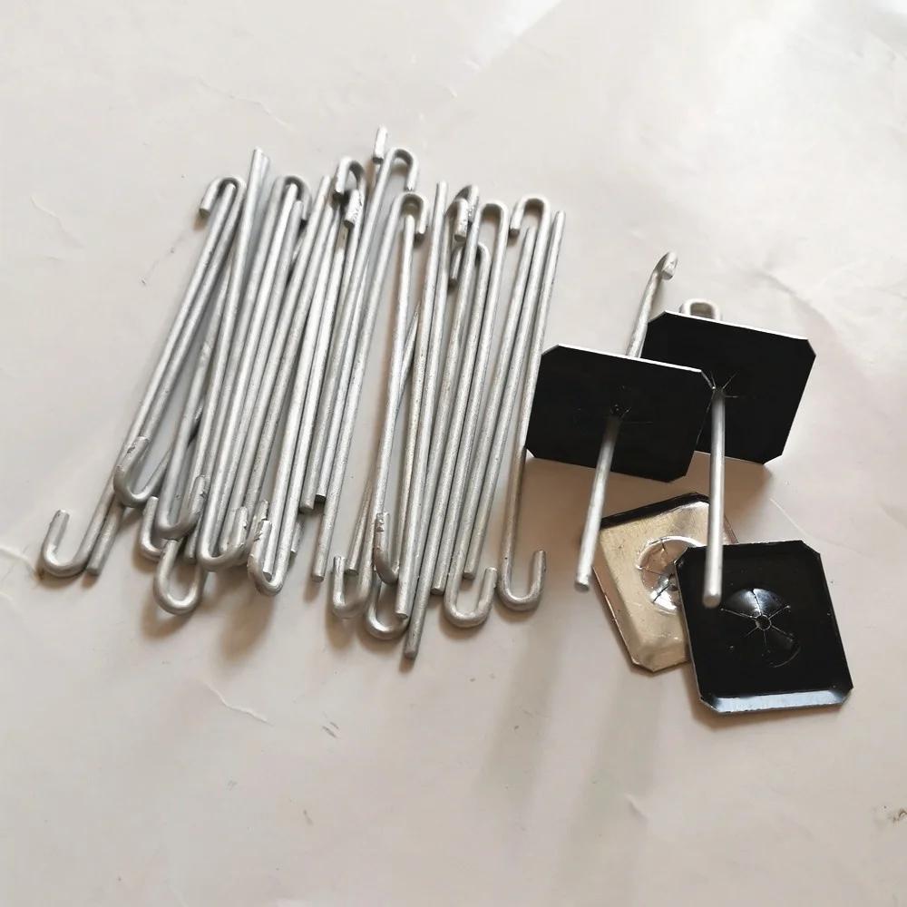 Aluminum Solar Panel Exclusion Squirrels Guard Mesh Clips Pigeon Guard Mesh Pins Solar Panel Bird Deterrent J Hooks